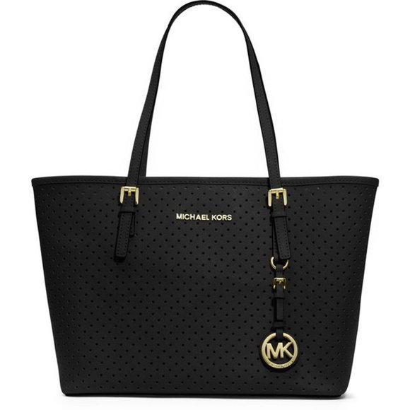 Michael Kors Handbags - Michael Kors Perforated Leather Jet Set Tote HOST PICK!